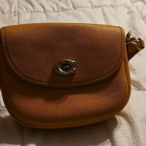 Coach Tan Leather Crossbody Bag